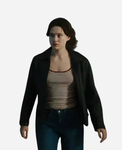 Emma Claire Dykes Bettys Revenge Black Leather Jacket