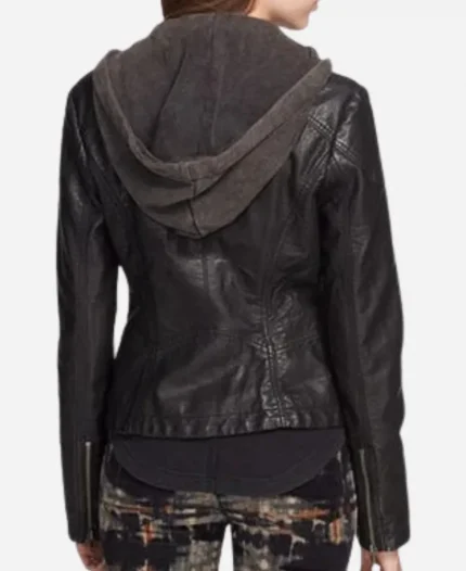 Emmy Rossum Shameless S06 Fiona Gallagher Black Leather Jacket