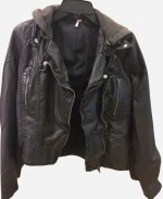 Emmy Rossum Shameless S06 leather Jacket