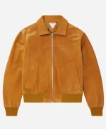 Euphoria S03 Nate Jacobs Suede Leather Jacket