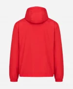 Ferrari Scudetto Nylon Windbreaker Jacket In Red