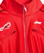Formula 1 Cropped Red Full Zip Track Jacket