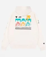 Formula 1 Miami Grand Prix White Pullover Hoodie