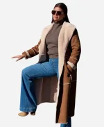 Gail Simmons Top Chef Season 22 Brown Suede Leather Coat