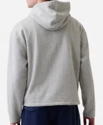 Gap 2026 USA Logo Oversized Grey Pullover Hoodie