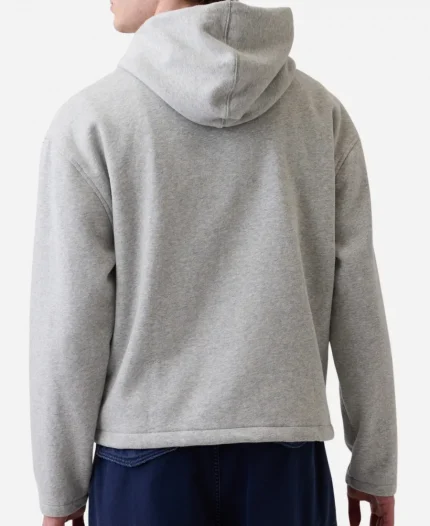 Gap 2026 USA Logo Oversized Grey Pullover Hoodie