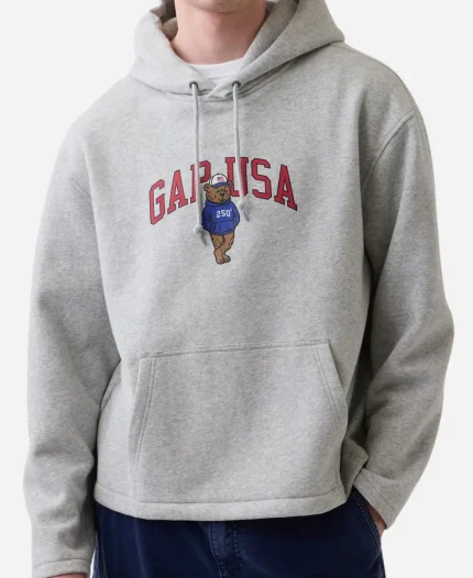Gap USA Logo Grey Hoodie