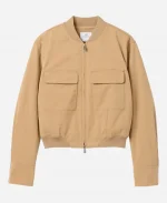 Gap × Victoria Beckham 2026 Bomber Jacket In Camel Brown