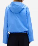 Gap × Victoria Beckham Blue Hooded Pullover Jacket