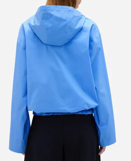 Gap × Victoria Beckham Blue Hooded Pullover Jacket