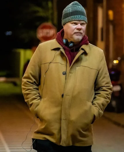 George A. Johnson Movie Carol 2024 Brown Wool-Blend Jacket