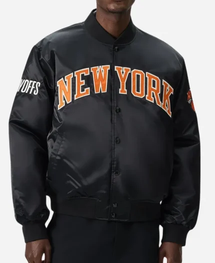 Giorgio Armani x Kith Knicks 2026 Playoffs Satin Jacket