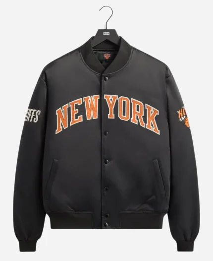 Giorgio Armani x Kith the New York Knicks Playoffs Satin Bomber Jacket
