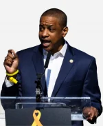 Governor of Virginia Justin Fairfax Blue Blazer