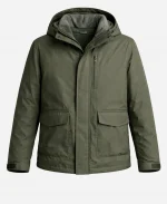 Greg Russo TV Series Rooster 2026 S01 Steve Carell Grey Hooded Jacket