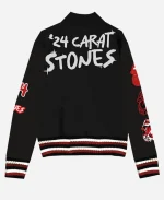 Hackney Diamonds Tour Tongue Black Varsity Jacket