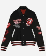 Hackney Diamonds Tour Tongue Varsity Jacket