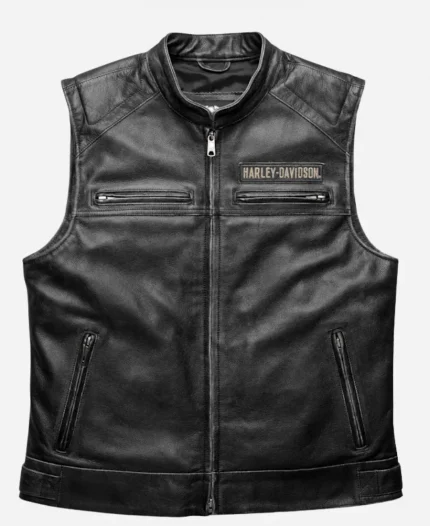 Harley Davidson Passing Link Leather Vest