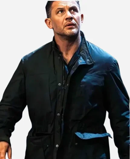 Harry Da Souza TV-Series MobLand 2025 Tom Hardy Black Cotton Jacket