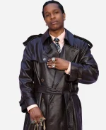 Haute Couture Paris Fashion Show SS26 ASAP Rocky Black Leather Coat