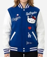 Hello Kitty Dodgers Varsity Jacket