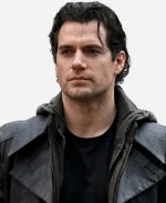 Henry Cavill Highlander MacLeod Black Leather Trench Coat