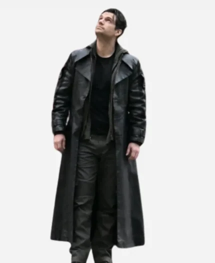 Highlander Henry Cavill Leather Coat -Black