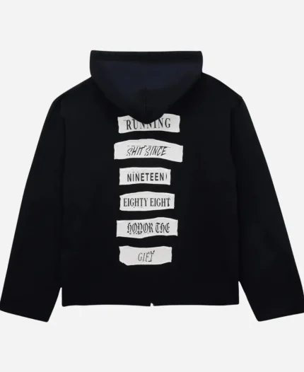 Honor The Gift Running Shit Since 1988 Zip Up Hoodie