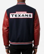 Houston Texans Navy and Red Varsity Jacket