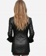 How to Make a Killing LA Premiere Event 2026 Nell Williams Black Leather Jacket