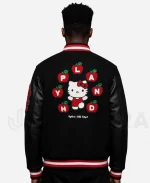 Hypland x Hello Kitty Apples H Varsity Jacket - Black