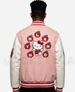 Hypland x Hello Kitty Apples H Varsity Jacket - Pink,