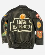 I Love My HBCU Leather Jacket