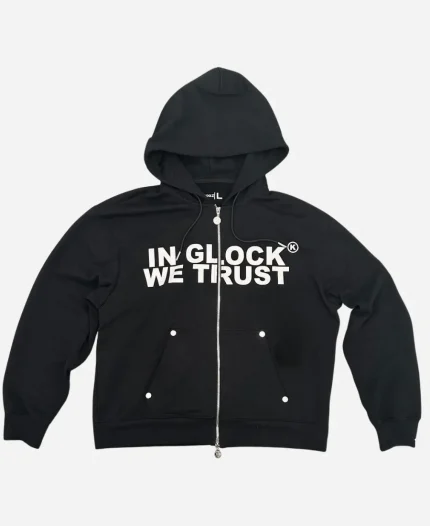 In Glock We Trust Black Hoodie
