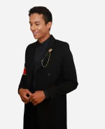 Jaafar Jackson 2026 Michael Premiere Black Trench Coat