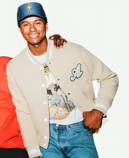 Jaafar Jackson Michael 2026 Opening Night Varsity Jacket