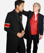 Jaafar Jackson Michael 2026 Premiere Michael Jackson Black Trench Coat