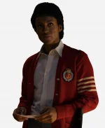 Jaafar Jackson Michael 2026 Red Cardigan