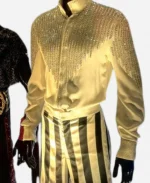 Jaafar Jackson Michael White Embroidered Jacket