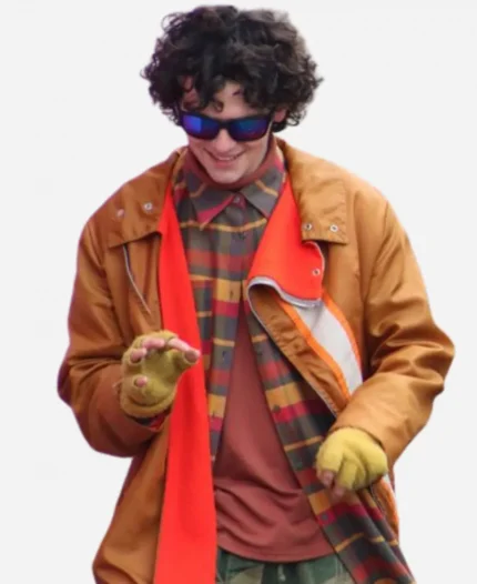 Jack Dylan Grazer 4 Kids Walk Into a Bank Brown Jacket