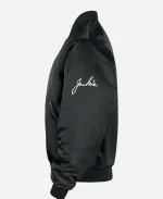 Jackie Robinson Black Satin Jacket