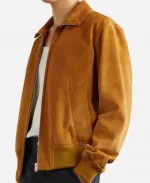 Jacob Elordi 2026 Euphoria S03 Nate Jacobs Suede Leather Jacket