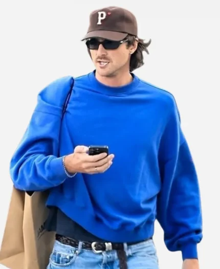 Jacob Elordi Blue Sweatshirt