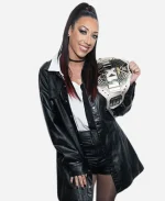 Jacy Jayne New York City 2026 SiriusXM Black Leather Jacket