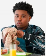 Jalyn Hall The Fall and Rise of Reggie Dinkins Bird Print Jacket