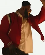 Jamar Malachi Neighbors TV Series This Fool S02 Chef Percy Red Bomber Jacket 