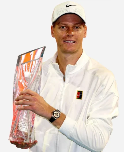Jannik Sinner 2026 Miami Open Nike White Track Jacket