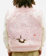 Japan Mononoke Made Pink Varsity Jacket