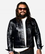 Jason Momoa 2026 Cinemacon Supergirl Presentation Lobo Black Leather Jacket