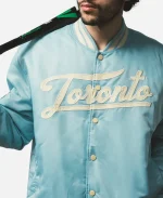 Jays Ribbed Blue Varsity Jacket